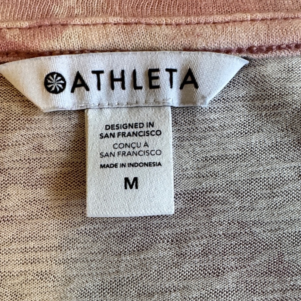 Athleta Pink and Purple Short Sleeve Tees - Picture 2 of 8